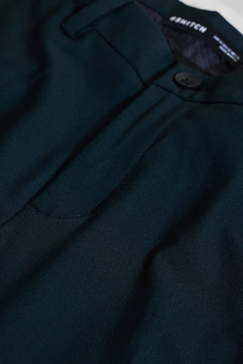 Teal Slim Fit Trousers