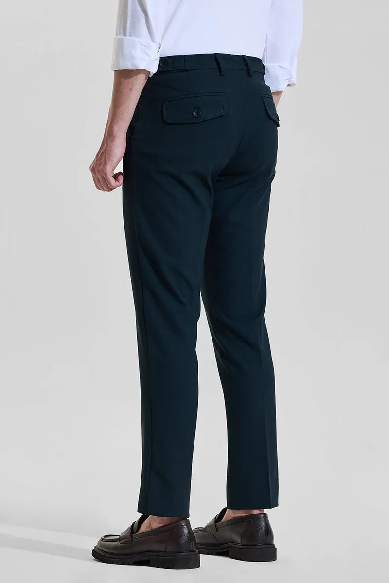 Teal Slim Fit Trousers