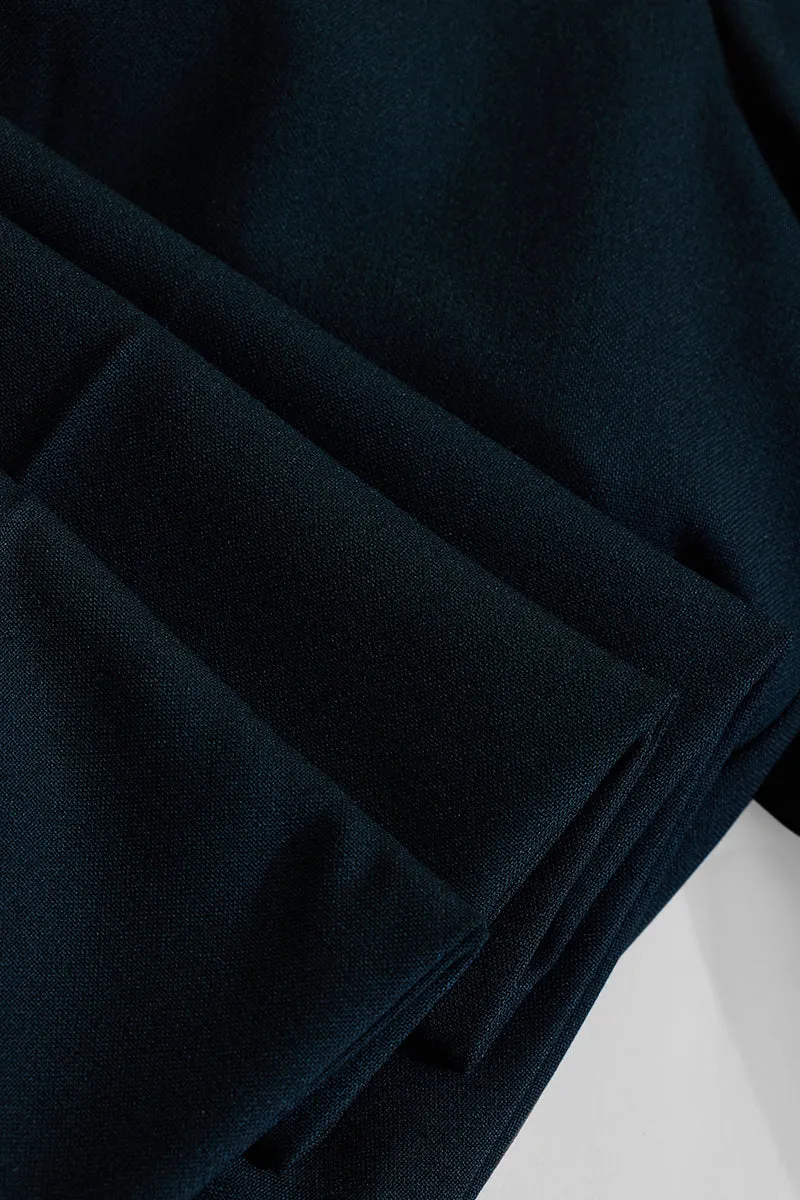 Teal Slim Fit Trousers