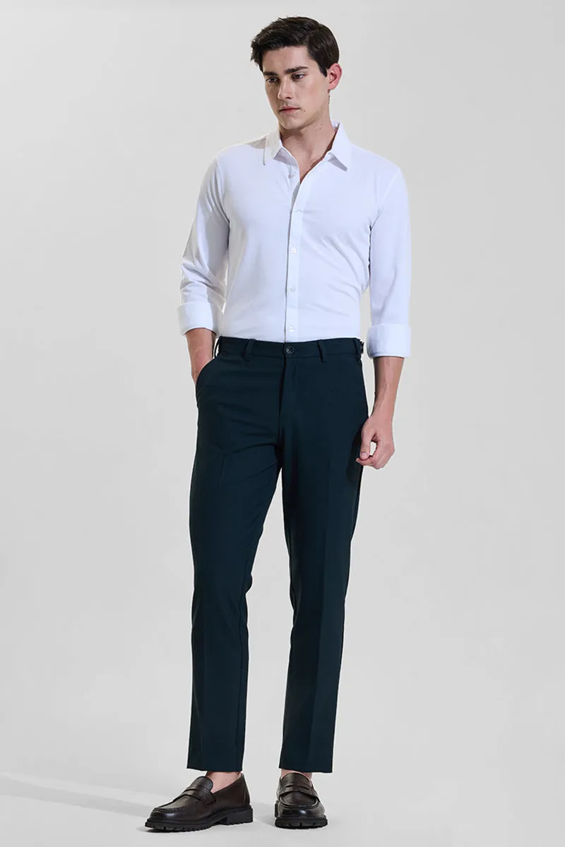 Teal Slim Fit Trousers