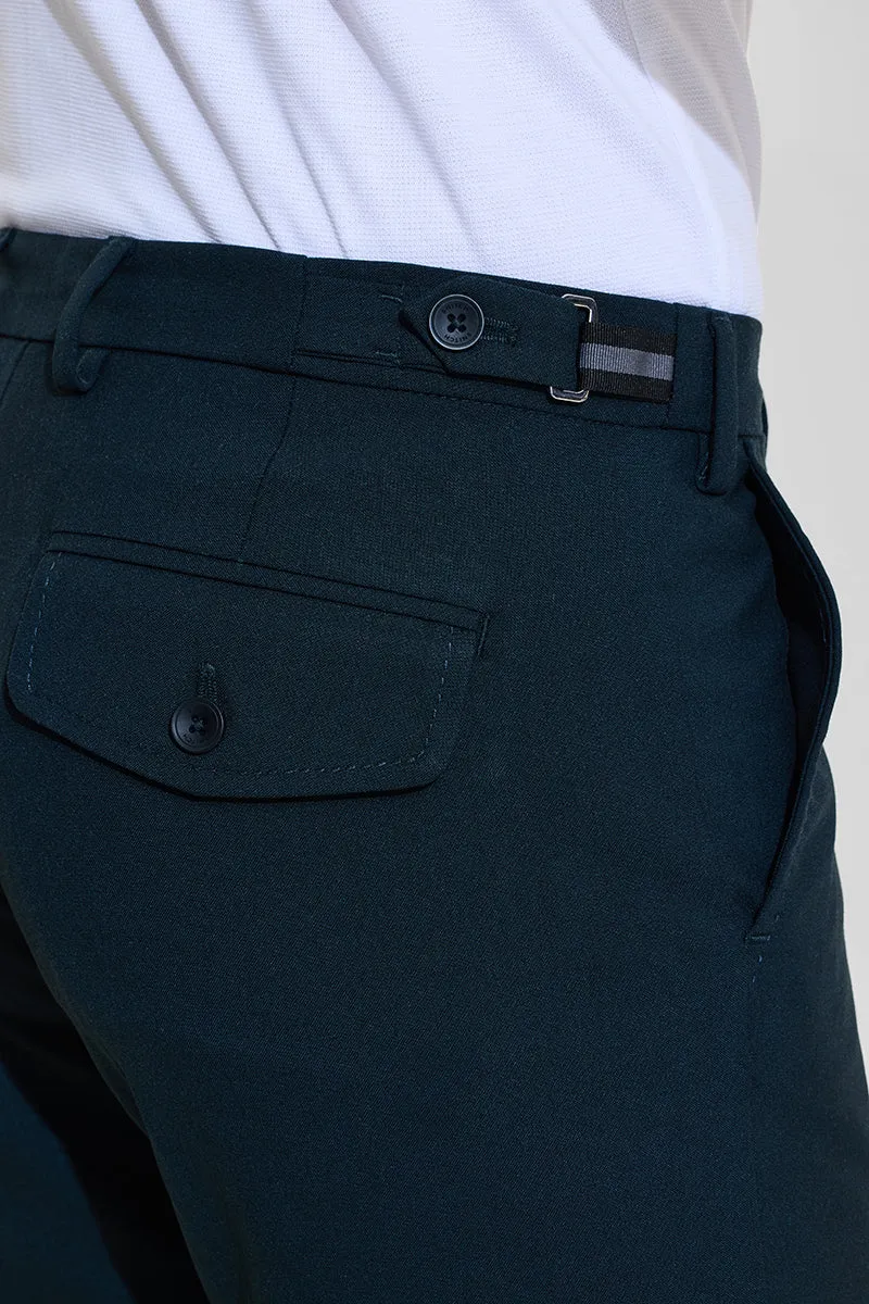 Teal Slim Fit Trousers