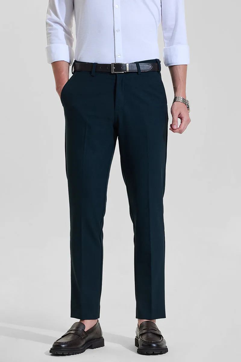Teal Slim Fit Trousers