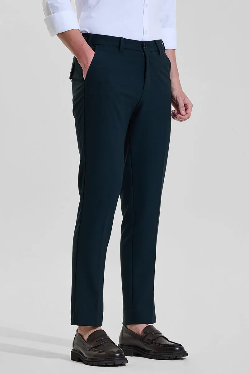 Teal Slim Fit Trousers
