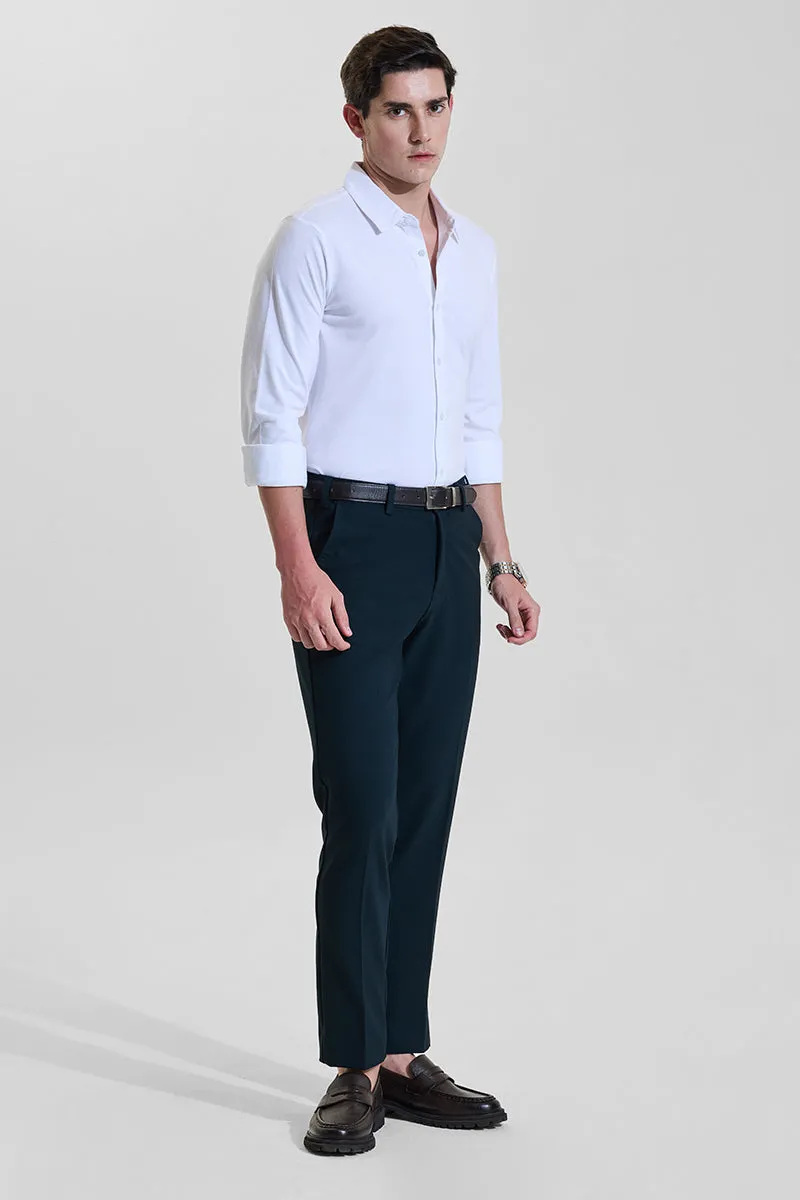 Teal Slim Fit Trousers