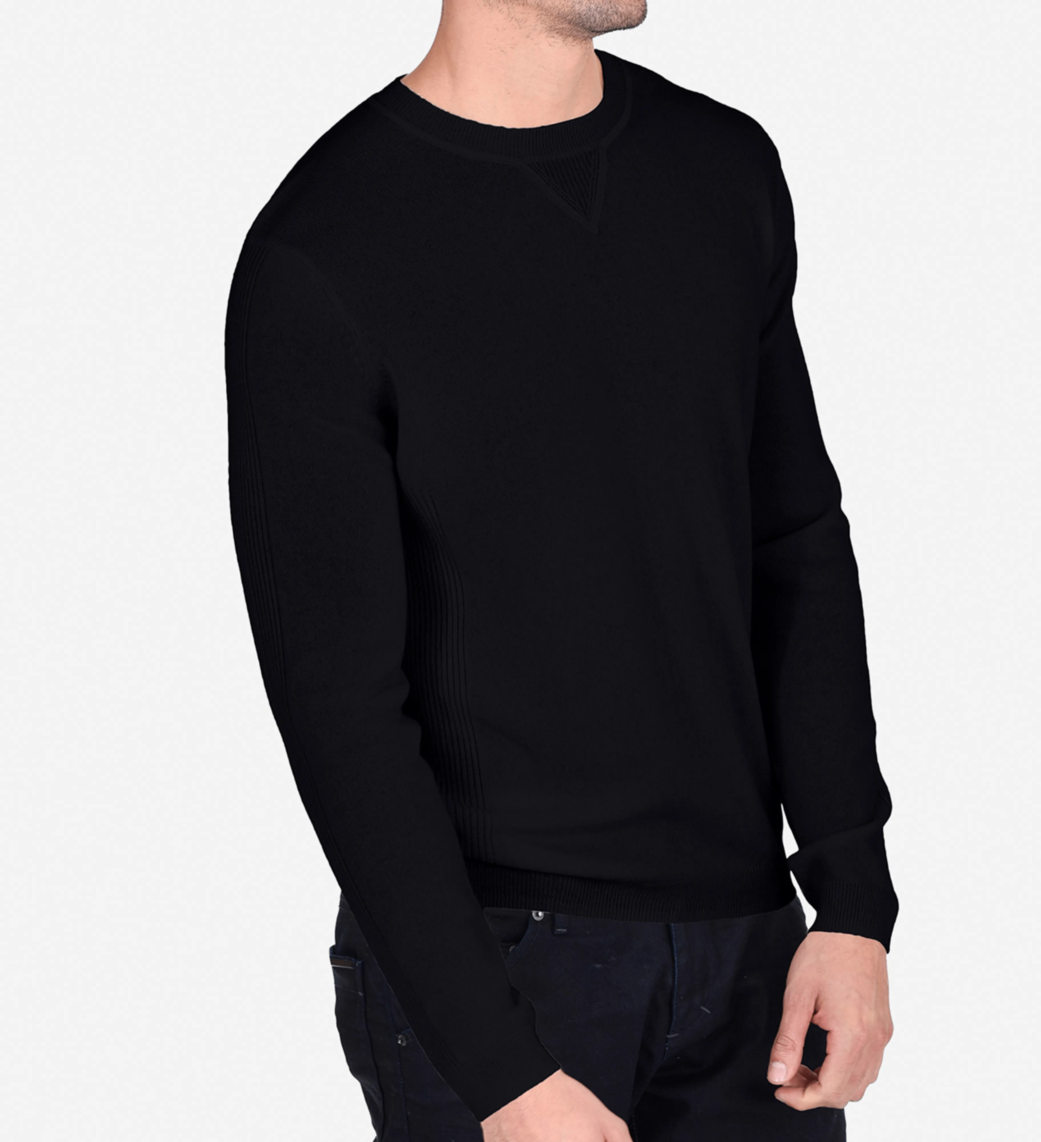 The Textured Cashmere Crewneck Sweater