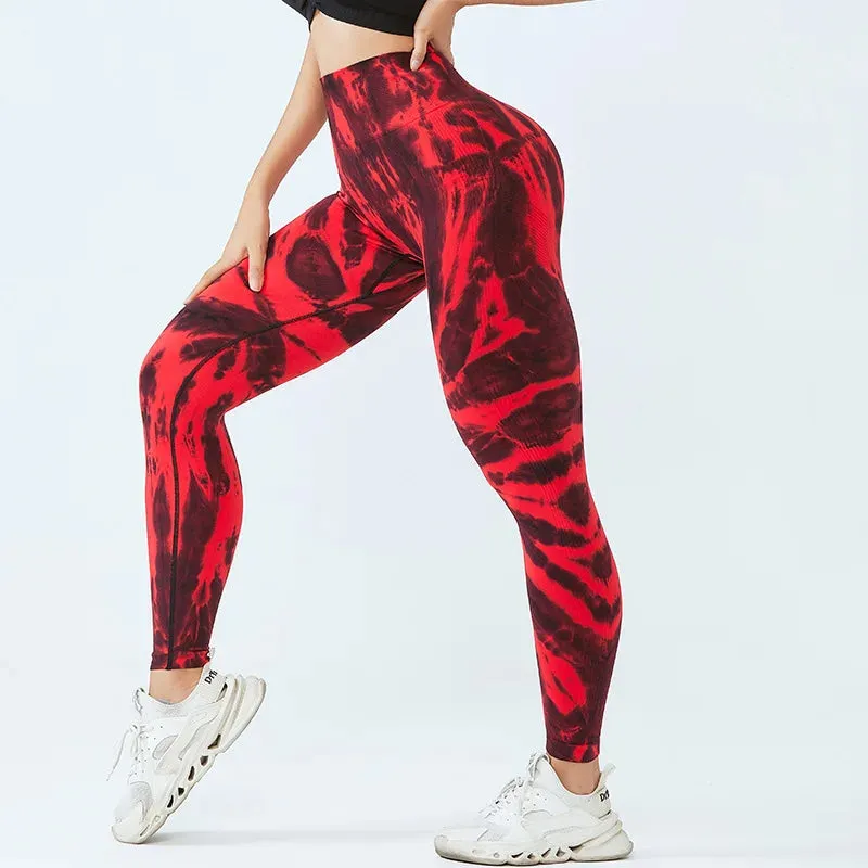 Tie Dye High Waist Fitness Yoga Legging