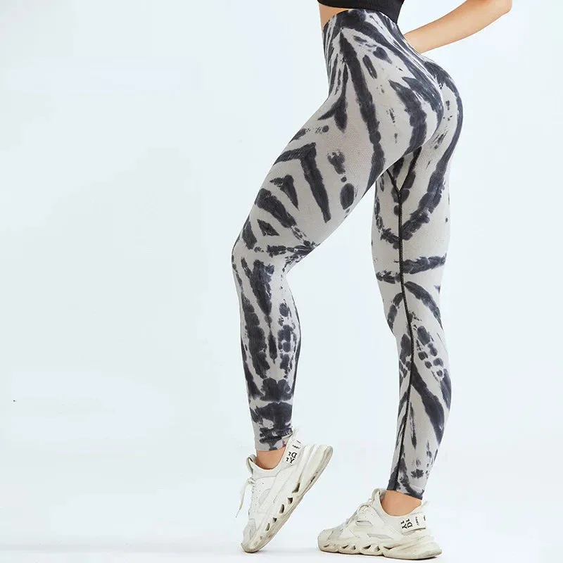 Tie Dye High Waist Fitness Yoga Legging