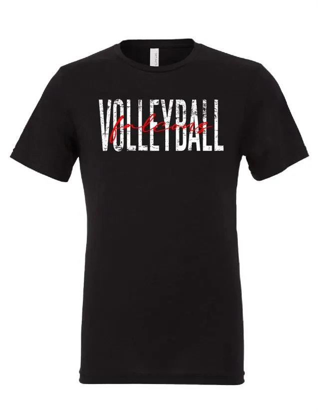 Volleyball Tee in White Ink - Customizable