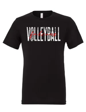 Volleyball Tee in White Ink - Customizable