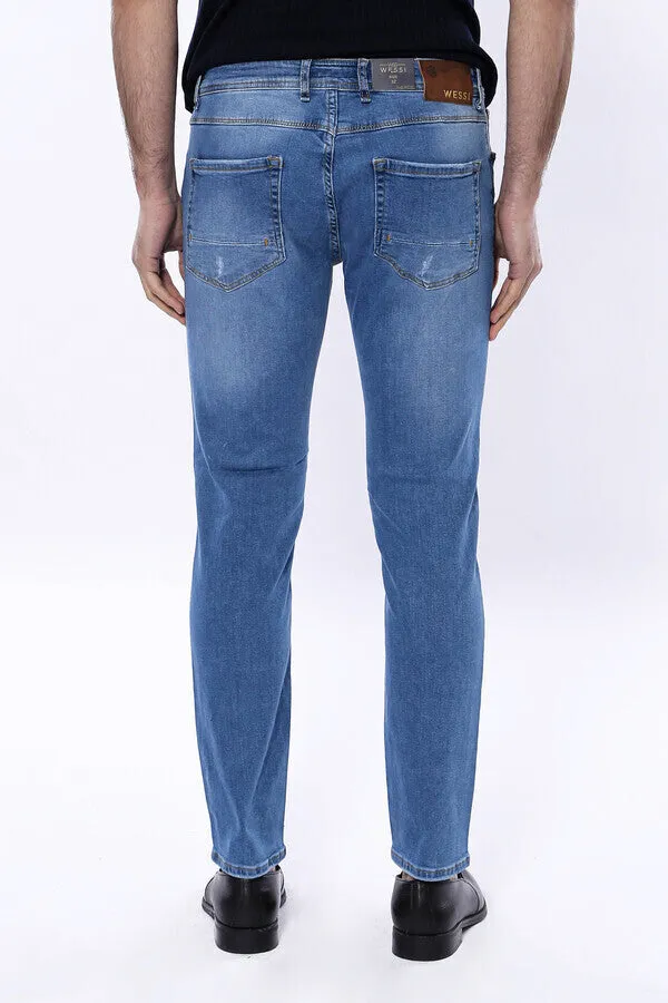 Washed Blue Men Jeans - Wessi