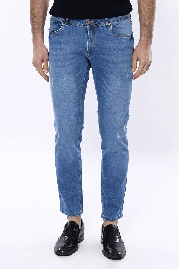 Washed Blue Men Jeans - Wessi