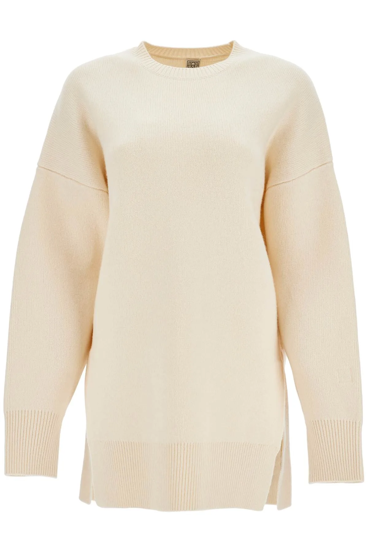 white fine knit wool and cashmere sweater 251 WRT4626 YA0132 SNOW