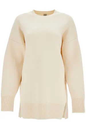 white fine knit wool and cashmere sweater 251 WRT4626 YA0132 SNOW