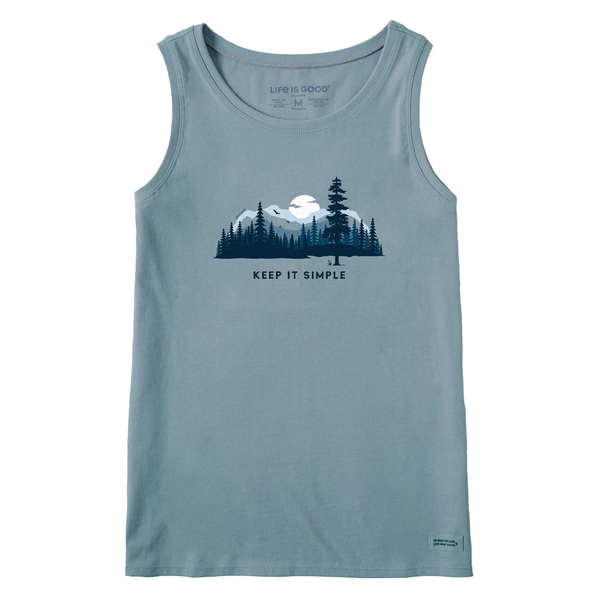Women's Keep it Simple Evergreen Silo Crusher Tank