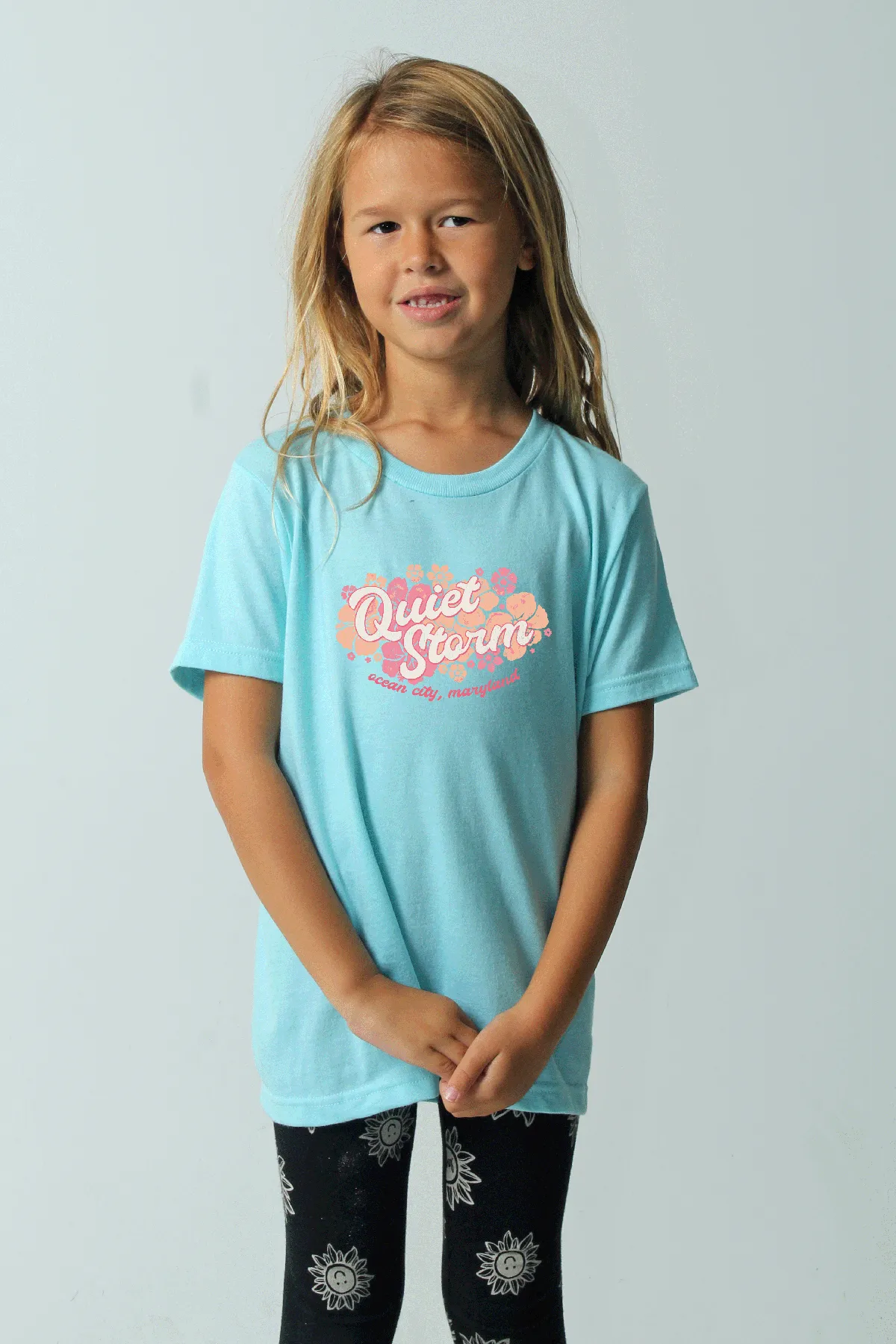 Youth Hibiscus Short Sleeve Tee