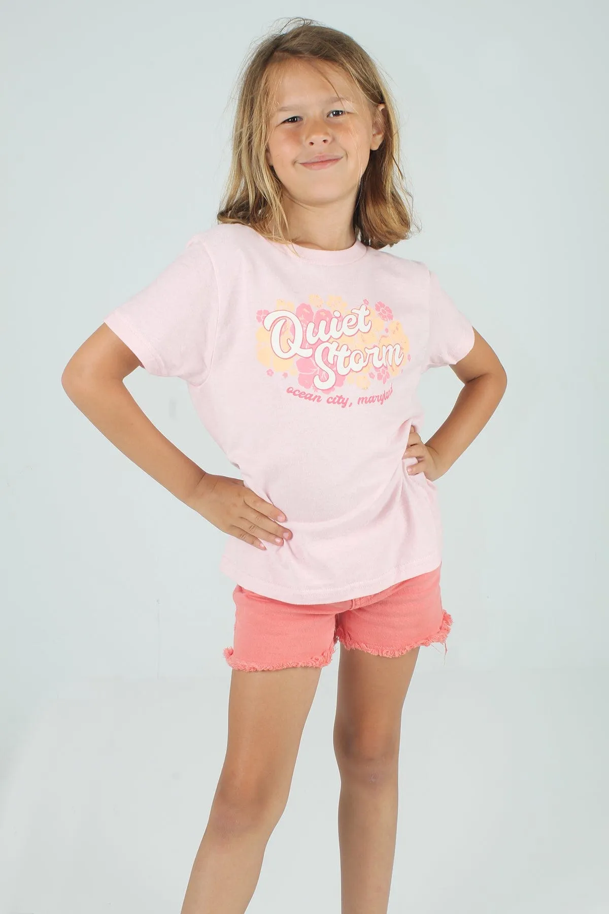 Youth Hibiscus Short Sleeve Tee